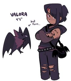 a woman holding a baby in her arms next to a bat and another drawing with the word valora on it