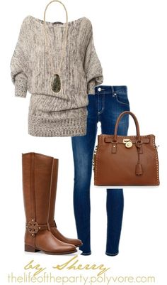 I guess I will start considering fall fashion. Just not ready to let go of Summer but i LOVE boots! Fall Outfit Sweater and Boots Mode Over 50, Comfy Fall Outfits, Casual Winter Outfits, Fall Fashion Trends, Casual Fall