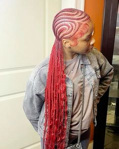 Burgundy Alicia Keys Braids, Red Alicia Keys Braids, Alesha Keys Braids, Braids Trending, Keys Braids, Fulani Braids Hairstyles, Alicia Keys Braids, Future Hairstyles, Quick Braids