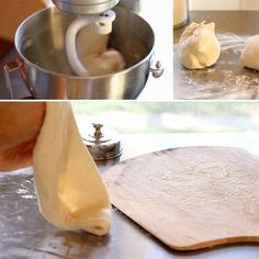 the process of making dumplings is shown here