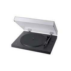 the turntable is black with silver trim