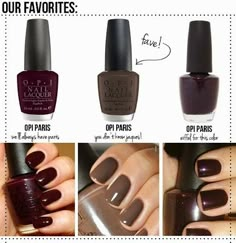 Autumn Nail Colors, Fall Nail Polish, Autumn Nail, New Nail, Get Nails, Autumn Nails, Opi Nails, Manicure Y Pedicure