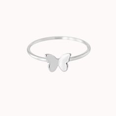 Shimmering wings, delicately perched on your finger 🦋 our graceful Butterfly Ring is sustainably handcrafted to order order, right here in our little studio! Check out the entire Butterfly Collection and our Tiny Butterfly Ring for an even daintier version of this ring! Handcrafted to order in our Salt Lake City studio ✨ Birthday For Mom, Feminine Minimalist, Tiny Butterfly, Butterfly Collection, Mom Friend, Rosé Details, Minimalist Gifts, Butterfly Ring, Stacking Ring