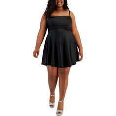 City Studios Women's Plus Size 14w Mini Fit & Flare Party Dress In Black Nwt 1 Day Handling Time From Houston,Tx Satisfaction Guaranteed Or Your Money Back! New Items Are Added Every Week. Size: 14w Material: 84% Nylon/16% Spandex Lining: 100% Polyester Condition: New With Tags Sku: K10 - 17 Chest (Arm Pit To Pit): 21" (Laid Flat. Unstretched) Length: 31" Shipping All Items Are Shipped From Houston,Tx,77477. Your Paid Item Will Ship In 1 Business Day With Tracking Number. Orders Paid On Friday Afternoon Will Be Shipped On Monday Morning. Friday Afternoon, Flowing Skirt, Cowl Neckline, Studio City, Monday Morning, Mini Dresses, Trendy Plus Size, Plus Size Dress, Black Mini