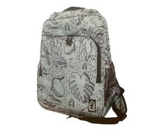 "This makes for a great day pack, computer bag or even a quick overnight getaway. - Interior zip pocket and slip pockets, large front zip pocket, side cargo pockets, padded adjustable shoulder straps - Fully lined; lining is made from recycled plastic bottles - 18\" tall x 13\" wide x 5\" deep - Clean with a damp towel or, if necessary, you can throw it in the washing machine and let it air dry. Do not put it in the dryer." Standard Backpack Laptop Bag For Trips, Standard Laptop Backpack For Trips, Casual Laptop Bag With Cell Phone Pocket For Travel, Casual Laptop Backpack For Trips, Travel Laptop Backpack With Cell Phone Pocket, Travel Laptop Bag With Pockets Standard Backpack, Travel Laptop Bag With Pockets And Standard Backpack Shape, Travel Laptop Backpack With Pockets, Backpack With Cell Phone Pocket For Trips