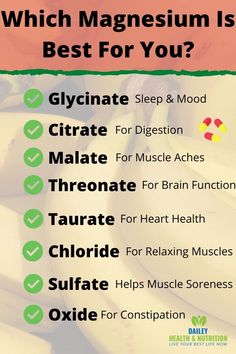 Best Magnesium, Home Health Remedies, Low Cal, Natural Health Remedies, Alternative Health, Health Info, Health And Beauty Tips, Health Facts, Natural Medicine