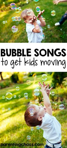 Bubble Songs to Get Kids Moving ⋆ Parenting Chaos Toddler Circle Time, Music For Toddlers, Circle Time Songs, Circle Time Activities, Preschool Circle Time, Preschool Music, Kids Moves, Gross Motor Activities