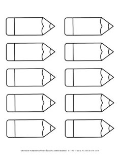 an image of pencils that are lined up in the shape of a rectangle