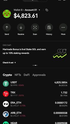 an iphone screen showing the price of crypts and other things on it, including coins