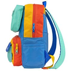 This item, once sold out, will be discontinued and will not return. The Snacktime color way is being discontinued and will not return once the remaining items have sold. Find ultimate functionality in our Faux Roll Top backpack. Benefit from the look of a Roll Top style backpack without the hassle of multiple step access. Lift up the magnetic top zippered pocket to find a hidden flat slot! The front bottom double pull zip compartment is great for quick access to your phone, keys, and wallet. Sta Functional School Backpack With Removable Pouch, Playful Travel Backpack With Zipper Closure, Casual Color Block Backpack For Everyday, Playful Backpack For Daily Use, Functional Multicolor Backpack For Back To School, Playful Standard Backpack For Daily Use, Playful Softback Travel Backpack, Travel Backpack With Color Block, Back To School Color Block Standard Backpack