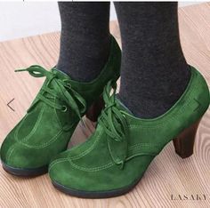 Lasaky - Ankle Boots - High-Quality Footwear for Elevated Style Women Heel Boots, Oxford Shoes Heels, High Heel Dress, Elegant High Heels, Retro Mode, Chunky High Heels, Platform Ankle Boots, Moda Vintage, Lace Up Heels