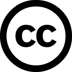 a black and white circle with the letter c in it