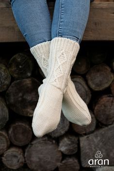 Aran Wool Socks Irish Knitwear, Rowan Felted Tweed, Aran Sweater, Yoga Socks, Hiking Socks, Over The Knee Socks, Wool Socks, Colorful Socks, Knee Socks