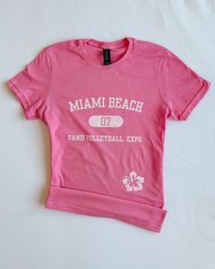 Miami beach baby tee (full length) – Bit By Angie Beach Baby, Cut It, Adorable Baby, Skirt Leggings, Artistry Makeup, Lace Overlay, Corset Dress, Baby Tee, Miami Beach