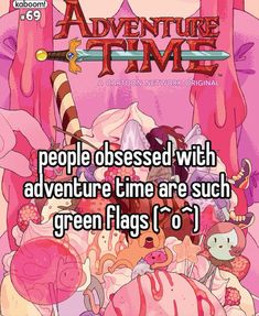 people dressed with adventure time are such green flags 1 o'clock and there is no image to describe