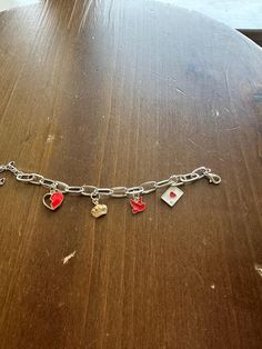 QUEEN OF HEARTS themed bracelet Heart Themed, Katy Tx, Queen Of Hearts, Charm Bracelets, Arm Band, Beauty Book, Jewelry Bracelets, Charm Bracelet, Accessory Gift