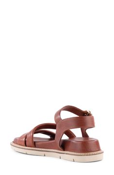 Smooth leather straps refine the look of this breezy sandal complete with a just-right wedge heel. 2" heel; 1 1/4" platform; 3/4" slope Adjustable ankle strap with buckle closure Leather upper and lining/synthetic sole Imported Leather Wedge Sandals With Ankle Strap For Vacation, Leather Wedge Sandals With Block Heel For Vacation, Vacation Wedge Sandals With Adjustable Ankle Strap, Vacation Slingback Wedge Sandals With Buckle Closure, Leather Double Strap Wedge Sandals For Beach, Double Strap Leather Wedge Sandals For The Beach, Beach Wedge Sandals With Double Strap And Removable Insole, Double Strap Wedge Sandals With Removable Insole For Beach, Leather Strap Wedge Sandals For Beach