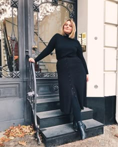 All Black Looks, Curvy Style, Plus Size Style, Plus Size Fashion For Women, Black Women Fashion, Outfit Look