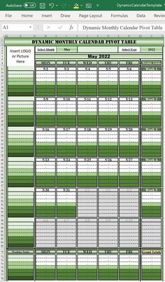 the printable calendar is shown in green and white