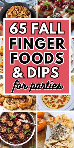 the top five finger foods and dips for parties