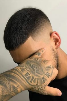 Crew Cut Hair, Very Short Hair Men, Men Fade Haircut Short, Buzz Cut Hairstyles, Men's Short Hair, Mens Fade