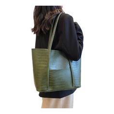 Be the kind of woman that makes time to empower other women...Mentor The Mentor Tote is an oversized handbag from the Boss Lady collection. Every successful Boss Lady, always takes time to mentor others. Crafted from alligator-textured fabric and fitted with tubular handles, this dependable accessory is perfect for work, errands, and more. Simple and uncomplicated the way a good mentoring relationship should be. Lastly, an exterior cell phone pocket ensures you never miss that important call! Ma Green Tote Bucket Bag For Office, Modern Crocodile Pattern Shoulder Bag For Office, Crocodile Pattern Tote Shoulder Bag For Errands, Green Crocodile Pattern Shoulder Bag For Everyday Use, Green Crocodile Pattern Shoulder Bag For Shopping, Modern Crocodile Pattern Tote Shoulder Bag, Office Tote Shoulder Bag With Crocodile Pattern, Office Crocodile Pattern Tote Shoulder Bag, Crocodile Pattern Tote Shoulder Bag For Office