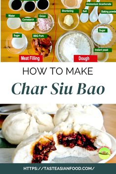 how to make char su bao with instructions