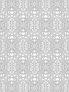 a black and white geometric design that looks like it has been made into a pattern