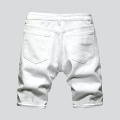 Take your summer wardrobe up a notch with our 2023 Summer Collectionââ‚?a href="https://raejeans.com/collections/mens-jeans-shorts" title="Men's Jeans Shorts">men's denim shorts that are perfect for urban style! These slender-fitting. ripped. mid-waist shorts feature a combination of both zipper and button closure. offering a secure fit. and come with a hint of stretch for maximum comfort. Make a statement with these urban-ready shorts and keep summer trends alive!Distinctive Features: Ripped: S Denim Shorts For Men, Summer Collection Men, Ripped Men, Mens Jean Shorts, Mens Denim Shorts, Ripped Denim Shorts, Denim Patterns, Shorts For Men, Ripped Denim