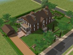 Ts2 Mods, Sims Apartment, Georgian Estate, Roller Coaster Tycoon, Sims 2 House, Luxurious Mansions, Georgian Manor, Building Inspiration, Gimme Shelter