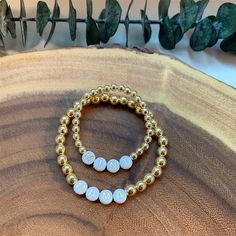 "*Nickel & Lead Free* HOW TO ORDER: 1. Select Style A) Mama + Mini (Two Bracelets) *Mama is created with 6mm 14K Gold Plated Beads and Mini is created with 4mm 14K Gold Plated Beads B) Mama Only (One Bracelet) 6mm 14K Gold Plated Beads C) Mini Only (One Bracelet) 4mm 14K Gold Plated Beads D) Custom Set of Two (you choose name/word for each) *Adult size is created with 6mm 14K Gold Plated Beads and Child sizes are created with 4mm 14K Gold Plated Beads E) Custom - Single Bracelet (you choose Personalized Gold Stretch Bracelet, Personalized Gold Round Stretch Bracelet, Gold Rosary Bracelet With Letter Beads As Gift, Classic Gold Stretch Bracelet As Gift, Classic Gold Stretch Bracelet For Gifts, Classic Gold Stretch Bracelet Gift, Classic Gold Jewelry With Letter Beads, Gold Letter Beads Bracelet For Gift, Gold Bracelets With Letter Beads For Gift