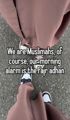 we are muslims, of course, our morning alarm is the far adhan