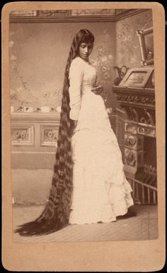 Victorian rapunzel 6 | A. Thompson | Flickr Cherokee Woman, Black Indians, Braids Hair, Victorian Women, Native American History, Old Fashion, Native American Indians, Anthropology, Hair Hairstyles