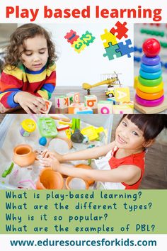 two children playing with toys and the words play based learning what is play - based learning?