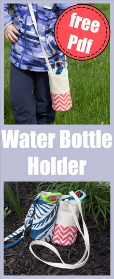 the water bottle holder is made out of fabric