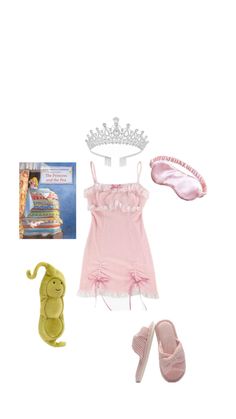 the doll is wearing a tiara, slippers, and shoes for her little princess