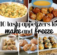 10 tasty appetizers to make and freeze for the next holiday dinner or brunch