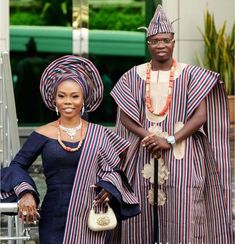 This beautiful attire is made from pure cotton Asooke from the western part of Nigeria, mostly worn to traditional occasions and speak class in all ramification owing to the great sewing techniques and finishing put into it. It is very suitable for a wedding dress and give you that royal and classy look. We can also customize it in any colour of your choice. The female attire consists of 1. wrap Skirt /wrapper 2. Blouse 3. headgear (or Autogele) 4. shoulder shash. The male attire consists of 1.A Asooke Dress, Traditional Wedding Dress African, Agbada Outfit, Nigerian Wedding Dress, Nigerian Traditional Wedding, Nigerian Outfits, African Traditional Wedding Dress, Traditional Wedding Dress, Traditional Wedding Attire