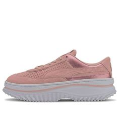 (WMNS) PUMA Deva Boot Pink 374099-02 - KICKS CREW White Sneakers Shoes, White Shoes Sneakers, Stylish Sneakers, Sneakers Shoes, Skate Shoes, Nike Air Force Sneaker, White Sneakers, Cute Shoes, Perfect Pair