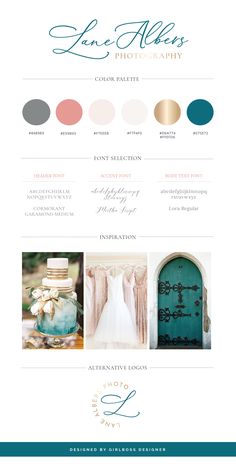 the color scheme for this wedding website