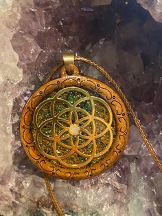 This is for a handmade pendant with an Ethiopian Opal cab as well as the sacred Seed of Life symbol The Seed of Life symbol, with its seven interconnected circles, symbolizes the interconnection of life on Earth and universal existence. It also symbolizes that all life originated from a single source in a divine plan. I love making these pendants, working with sacred geometry and crystals together i believe in itself is sacred. May you experience the loving energies for yourself Symbolic Handmade Circular Jewelry, Nickel Free Circular Spiritual Necklace, Handmade Symbolic Round Jewelry, Holistic Handmade Jewelry For Good Luck, Copper Spiritual Necklace With Round Pendant, Spiritual Copper Necklace With Round Pendant, Spiritual Engraved Circular Jewelry, Handmade Symbolic Green Necklace, Spiritual Copper Necklace For Meditation