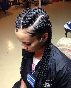 45 Gorgeous Cornrows Hairstyles for Beautiful Ladies – Svelte Magazine Big Cornrows Hairstyles, Big Cornrows, Inspired Hairstyles, Feed In Braids Hairstyles, French Braid Hairstyles, Feed In Braid, Beautiful Braids