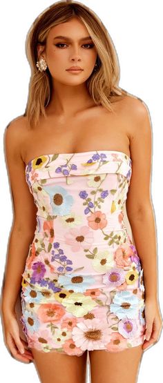 Pink One-piece Mini Dress For Summer, Pink One-piece Dress For Spring, One-piece Summer Dress For Spring, Summer One-piece Dress For Spring, One-piece Floral Print Spring Dress, One-piece Spring Brunch Dress, Spring One-piece Dress For Brunch, Spring Brunch One-piece Dress, Fitted Summer Dress With Floral Embroidery