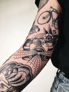 a person with a tattoo on their arm