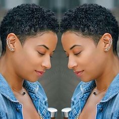 Short Black Wigs, Short Natural Haircuts, Tapered Natural Hair, Natural Hair Cuts, Natural Hair Short Cuts, Change Hair, Short Afro, Natural Hairstyle, Pelo Afro