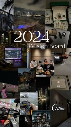 a collage of photos with the words 2012 vision board