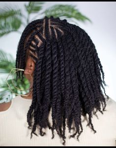 Twists On Natural Hair, Natural Hair Bun Styles, Type 4 Hair