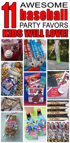 the 11 awesome baseball party favors for kids will love these fun and easy ideas to make