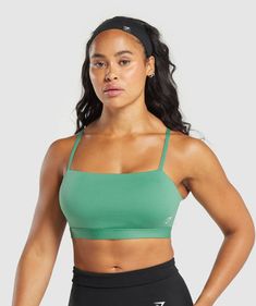 FIND THE ONE Finding the one can be hard. But our sports bras are more trustworthy, supportive & reliable than your ex. • Stylish cutout at back• Layer under a top or wear by itself with your fave leggings or shorts• Removable cups• Adjustable straps to customise your fit SIZE & FIT• Body fit• Light support • Model is 5'3" and wears size S MATERIALS & CARE• 78% Polyester , 22% Elastane SKU: B8A9D-ECR8 Athleisure Crop Top With Adjustable Straps For Sports, Athleisure Sports Crop Top With Adjustable Straps, Sporty Crop Top With Adjustable Straps For Sports, Green Activewear With Adjustable Straps For Sports, Green Functional Sports Bra With Adjustable Straps, Green Sports Bra With Adjustable Straps, Adjustable Straps Medium Support Crop Top For Gym, Medium Support Crop Top With Adjustable Straps For Gym, Green Sports Top With Adjustable Straps