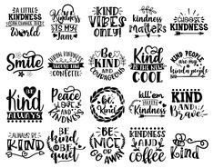 some kind of lettering that is in the shape of different words and font styles, all with